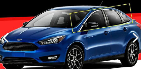 Focus 3 SD Uyumlu Cam Üst Çıtaları Krom Extra 8 Parça 2011-2017 Arası Modeller İçin