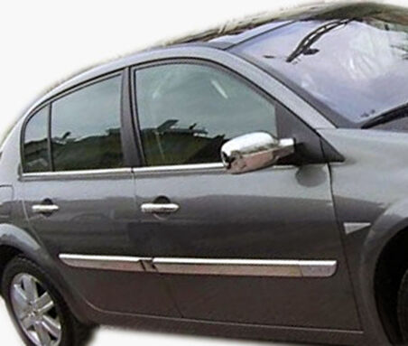 Renault Megane-2 SD Uyumlu Yan Kapı Çıtası Krom 4 Parça  2006 - 2010 Arası Modeller İçin