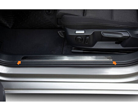 Passat B8 İç Kapı Eşiği Krom 4 Parça SD 2015 - 2019 Arası Modeller İçin