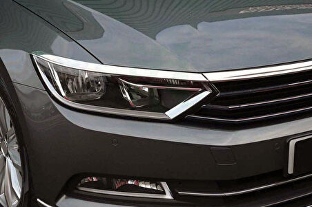 Passat B8 Far Üst Çıta 3 Parça Krom SD 2015 - 2019 Arası Modeller İçin