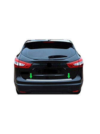 Arka Tampon Eşiği Krom Qashqai SUV 2014 Ve Sonrası Modeller İçin