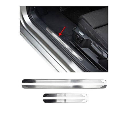 İç Eşik Krom 4 Parça Passat B6 3C SD 2005-2015 Arası Modeller İçin