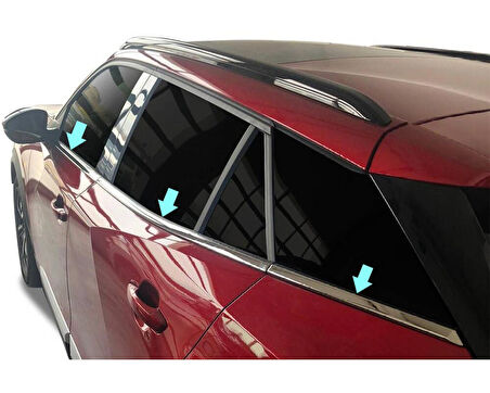Cam Çıtaları Krom 6 Parça 2008-2 SUV 2020 Ve Sonrası Modeller İçin
