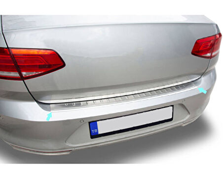 Arka Tampon Eşiği Krom Passat B8 SD 2015 Ve Sonrası Modeller İçin