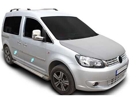 Yan Kapı Çıtası Krom 4 Parça Caddy Mini Van 2003-2014 Arası Modeller İçin