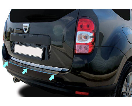 Arka Tampon Eşiği Krom Duster SUV 2010-2017 Arası Modeller İçin