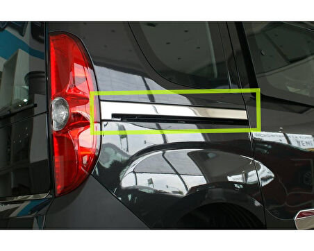 Sürgülü Kapı Çıtaları Krom 2 Parça Doblo-2 Panel Van LAV 2010 Ve Sonrası Modeller İçin