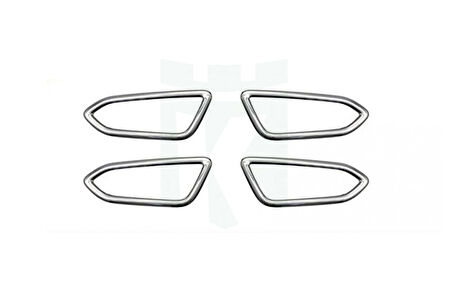 Clio 5 İç Kapı Kolu Çerçevesi Krom 4 Parça HB 2019 Ve Sonrası Modeller İçin