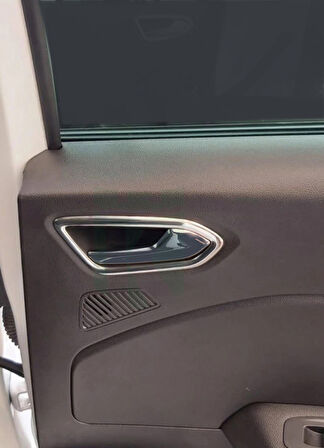 Clio 5 İç Kapı Kolu Çerçevesi Krom 4 Parça HB 2019 Ve Sonrası Modeller İçin