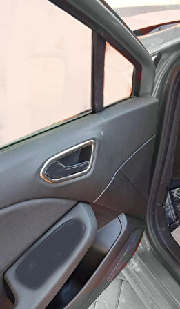 Clio 5 İç Kapı Kolu Çerçevesi Krom 4 Parça HB 2019 Ve Sonrası Modeller İçin