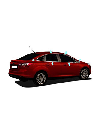 Cam Çerçevesi Krom 12 Parça Focus-3 SD 2011-2017 Arası Modeller İçin
