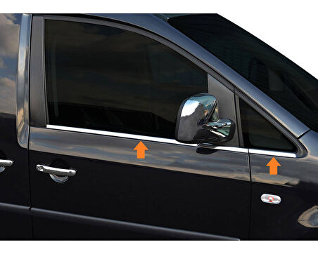 Cam Çıtaları Krom 4 Parça Caddy Mini Van 2003-2014 Arası Modeller İçin