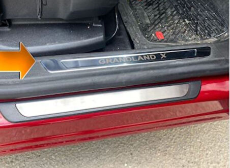 Kapı Eşiği Krom 2 Parça Grandland X SUV 2017 Ve Sonrası Modeller İçin
