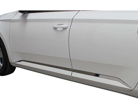 Yan Kapı Çıtaları Krom Üst Kalite 4 Parça Superb-3 B7 SD 2015 Ve Sonrası Modeller İçin