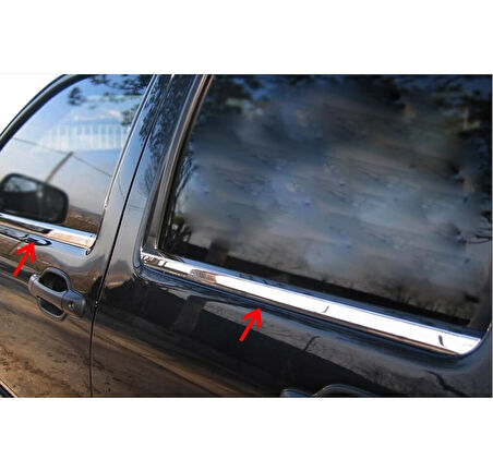 Cam Çıtaları Krom 4 Parça Isuzu D Max Pick Up 2005 Ve Sonrası Modeller İçin