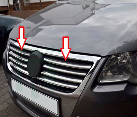 Passat B6 3C Ön Panjur Krom 8 Parça SD 2005 - 2010 Arası Modeller İçin