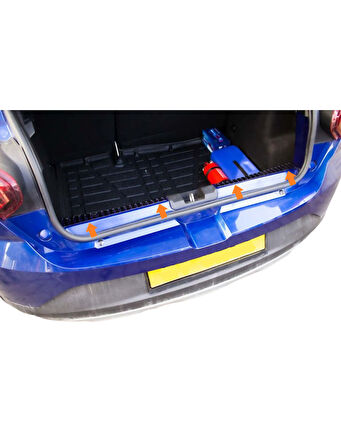 Bagaj İç Eşiği Krom 2 Parça Sandero-3 HB 5D 2020 Ve Sonrası Modeller İçin