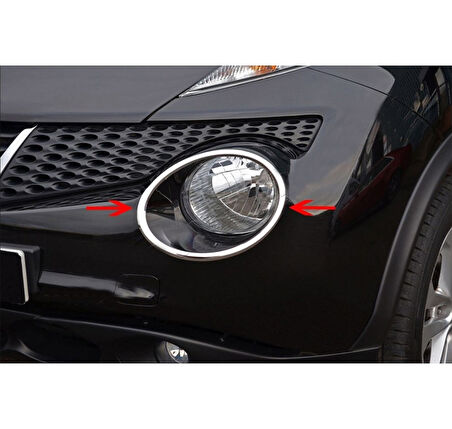 Far Çerçevesi Krom 2 Parça Juke SUV 2010 Ve Sonrası Modeller İçin