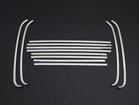 Cam Çerçevesi Krom Üst Kalite 12 Parça Caddy Mini Van 2003 Ve Sonrası Modeller İçin