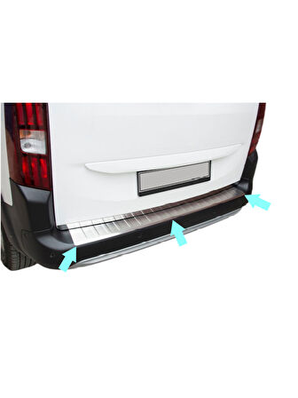 Arka Tampon Eşiği Krom Berlingo-3 Mini Van 2019 Ve Sonrası Modeller İçin