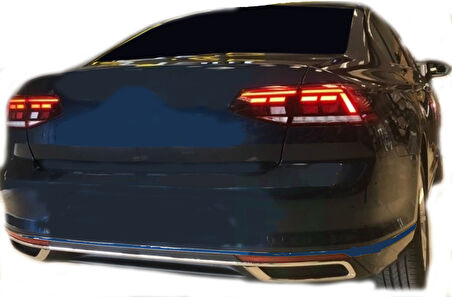 Passat B8.5 Difüzör Ve Ara Çıta Set Krom 3 Parça SD 2019 Ve Sonrası Modeller İçin