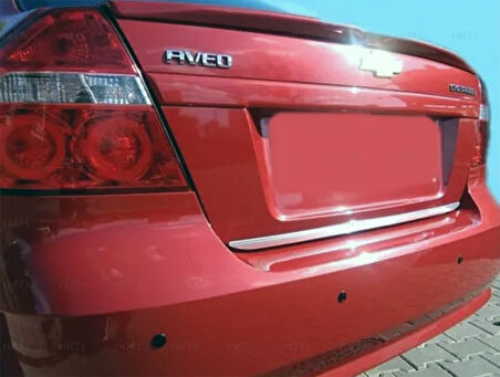 Chevrolet Aveo SD Uyumlu Bagaj Alt Çıta Krom 1 Parça 2012 - 2020 Arası Modeller İçin