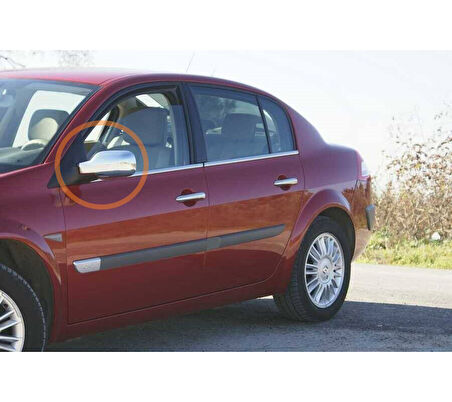 Ayna Kapağı Abs Krom 2 Parça Megane-2 HB 5D 2004-2010 Arası Modeller İçin