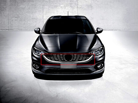 Fiat Egea SD /HB /SW Uyumlu Ön Panjur U Çıtası Krom 1 Parça 2015 - 2020 Arası Modeller İçin