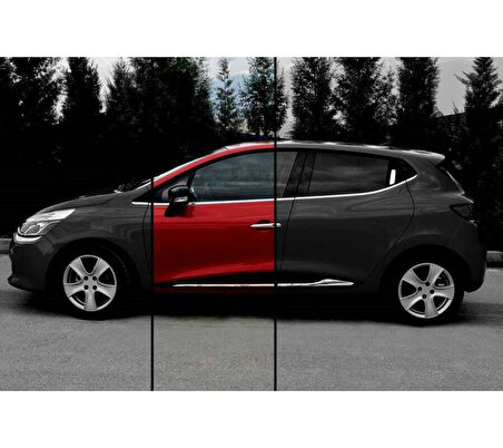 Cam Çıtaları Krom 8 Parça Clio-4 HB 5D 2012 Ve Sonrası Modeller İçin