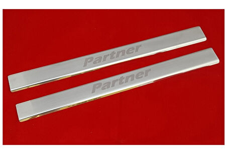 Kapı Eşiği Krom 2 Parça Partner-1 Mini Van 1996-2008 Arası Modeller İçin