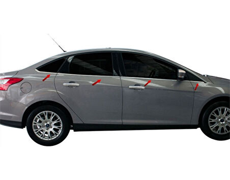 Cam Çıtaları Krom 8 Parça Focus-3 SD 2011-2017 Arası Modeller İçin