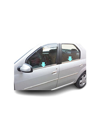 Cam Çıtaları Krom 4 Parça Logan Facelift SD 2008-2013 Arası Modeller İçin