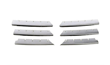 Renault Megane-2 HB Uyumlu Ön Panjur Krom 6 Parça 2004 - 2006 Arası Modeller İçin