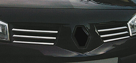 Renault Megane-2 HB Uyumlu Ön Panjur Krom 6 Parça 2004 - 2006 Arası Modeller İçin
