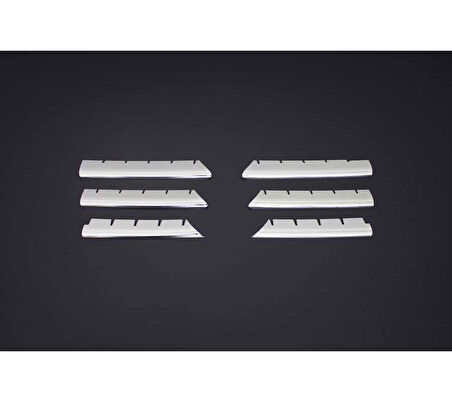 Renault Megane-2 HB Uyumlu Ön Panjur Krom 6 Parça 2004 - 2006 Arası Modeller İçin