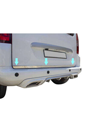 Bagaj Alt Çıta Krom Berlingo-2 Mini Van 2008-2018 Arası Modeller İçin