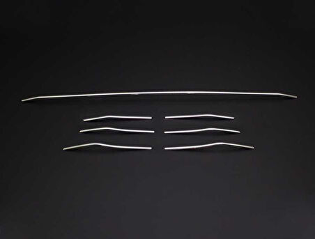 Ön Tampon Çıtası Krom Üst Kalite 7 Parça Megane-4 HB 5D 2016 Ve Sonrası Modeller İçin