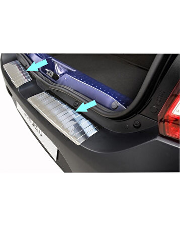 Arka Tampon Üst Eşik Krom 2 Parça Sandero-2 HB 5D 2012 Ve Sonrası Modeller İçin