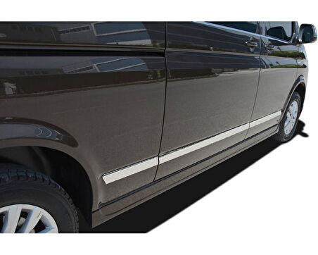 Yan Kapı Çıtası Uzun Şase Krom 7 Parça T6 Transporter Van 2015 Ve Sonrası Modeller İçin