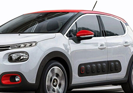 Citroen C3 Cam Çerçevesi Krom 12 Parça 2017 Ve Sonrası  Arası Modeller İçin