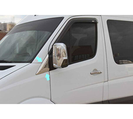 Kelebek Cam Yeri Krom 2 Parça Crafter Van 2006-2017 Arası Modeller İçin