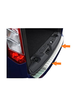 Arka Tampon Eşiği Krom Tourneo Custom Van 2012 Ve Sonrası Modeller İçin