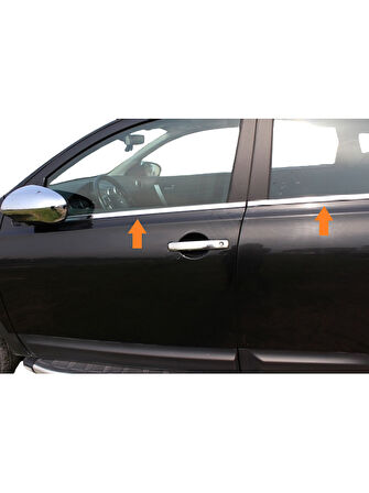 Cam Çıtaları Krom 4 Parça Qashqai SUV 2007-2014 Arası Modeller İçin