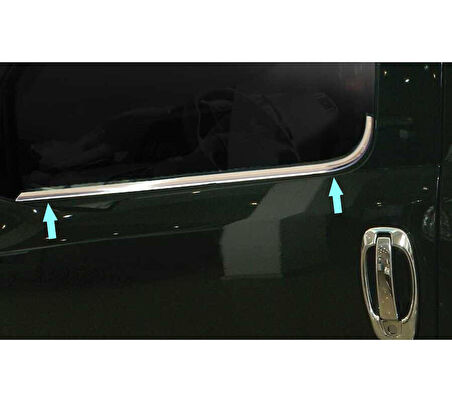 Cam Çıtaları Krom 4 Parça Doblo-2 Panel Van LAV 2010 Ve Sonrası Modeller İçin