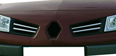 Renault Megane-2 HB Uyumlu Ön Panjur Krom 4 Parça 2006 - 2010 Arası Modeller İçin
