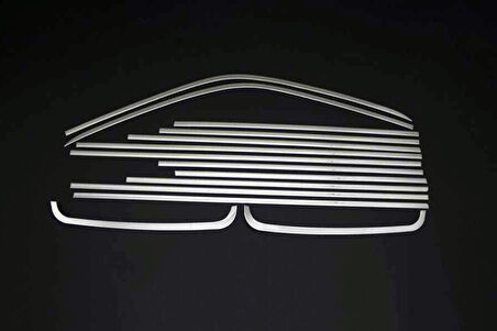 T6.1 Transporter Cam Çerçevesi Krom Extra Kalite 14 Parça Kısa Şase 2020 Ve Sonrası Modeller İçin