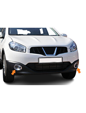 Sis Far Çerçevesi Abs Krom 2 Parça Qashqai Facelift SUV 2010-2014 Arası Modeller İçin