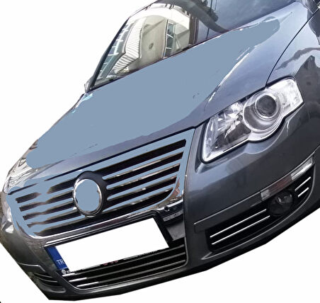 VW Passat B6 Uyumlu Ön Tampon Çıtaları Krom 11 Parça 2005 - 2012 Arası Modeller İçin