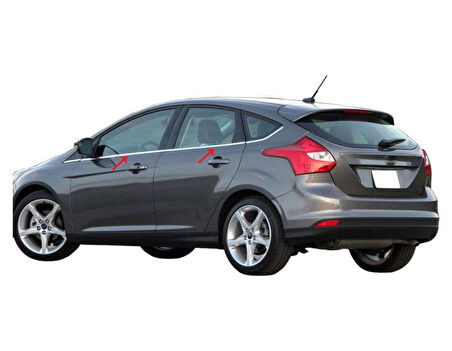 Cam Çıtaları Krom 8 Parça Focus-3 HB 5D 3D 2011-2017 Arası Modeller İçin