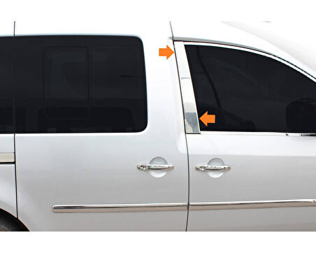 Kapı Direği Krom 2 Parça Caddy Mini Van 2010-2014 Arası Modeller İçin